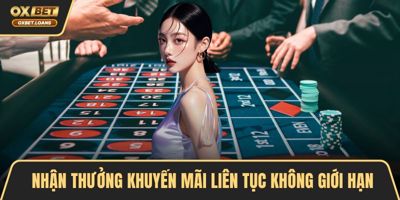 Nhận thưởng khuyến mãi liên tục không giới hạn